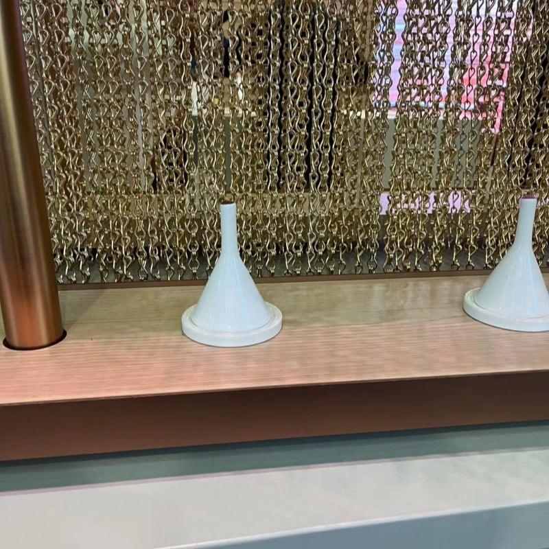 20 Pieces Perfume Fragrance Essential Oil Tester White Black Ceramic Bell Shape Perfume Smell Display Device