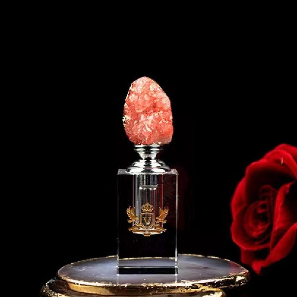 100 pieces Natural Gemstone cap 3 ml Attar Oud oil Crystal bottle