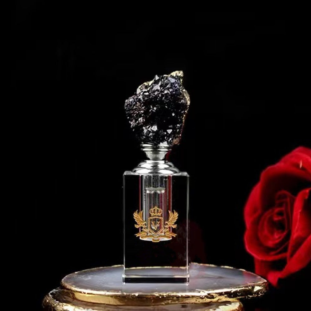 100 pieces Natural Gemstone cap 3 ml Attar Oud oil Crystal bottle