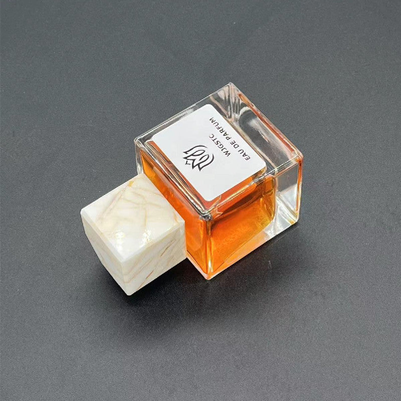 100 Pieces Natural Raw Stone Gemstone Marble Perfume Square Cap 15mm Fragrance Cap with Pump Sprayer for FEA