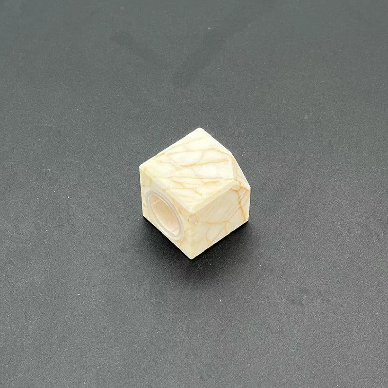100 Pieces Natural Raw Stone Gemstone Marble Perfume Square Cap 15mm Fragrance Cap with Pump Sprayer for FEA