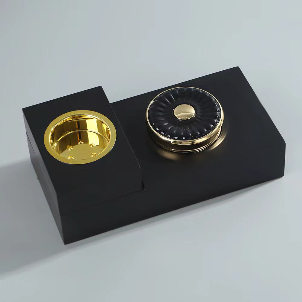 200 Pieces Wooden Box Gift Cosmetic Incense Bakhoor Glass  jar Crystal Bottle Perfume Box Burner