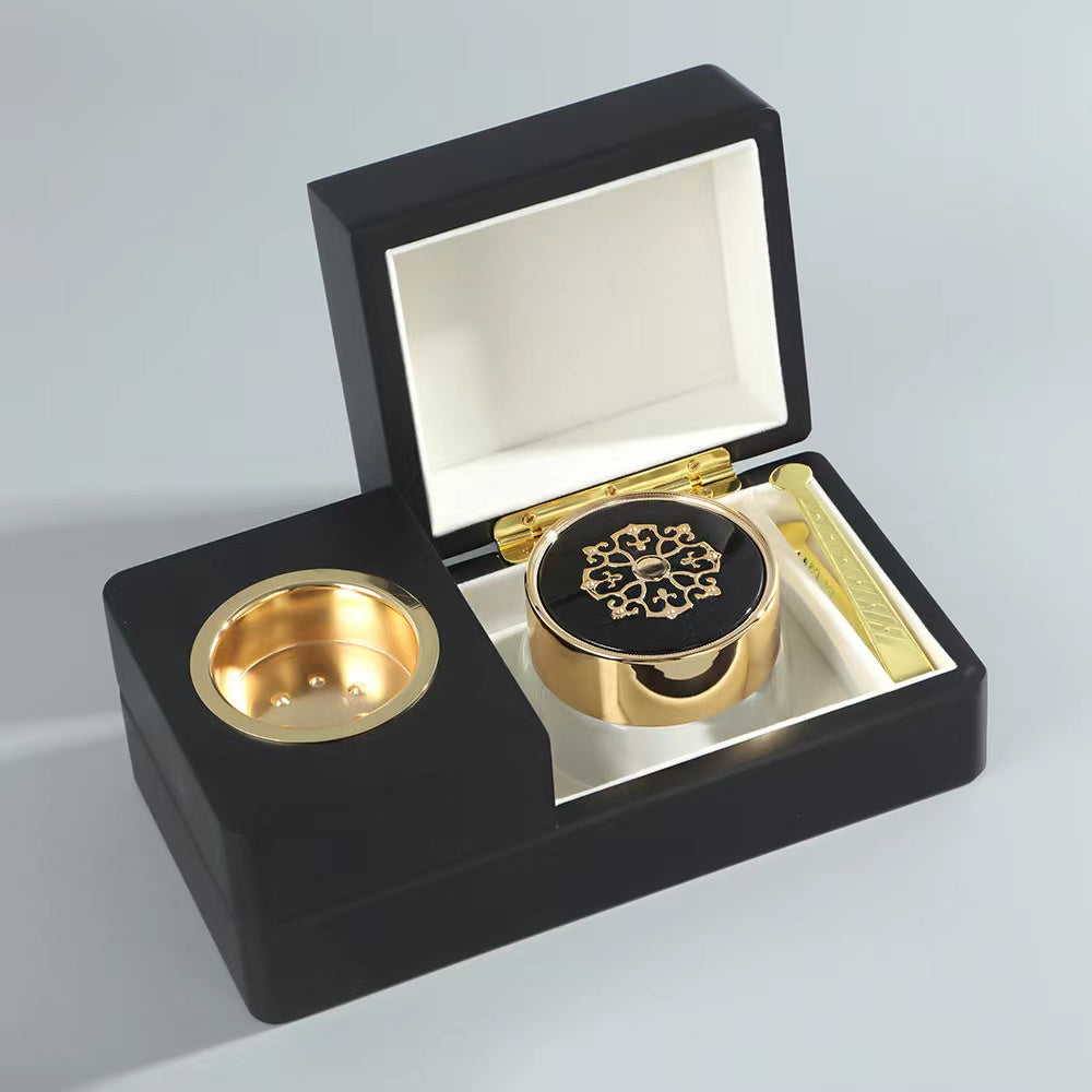 200 Pieces Wooden Box Gift Cosmetic Incense Bakhoor Glass  jar Crystal Bottle Perfume Box Burner