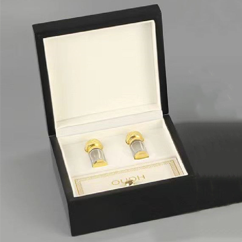 300 pieces Wooden Box Gift Cosmetic Attar Oud Oil Zamac cap Glass Bottle Perfume Box with glass stick