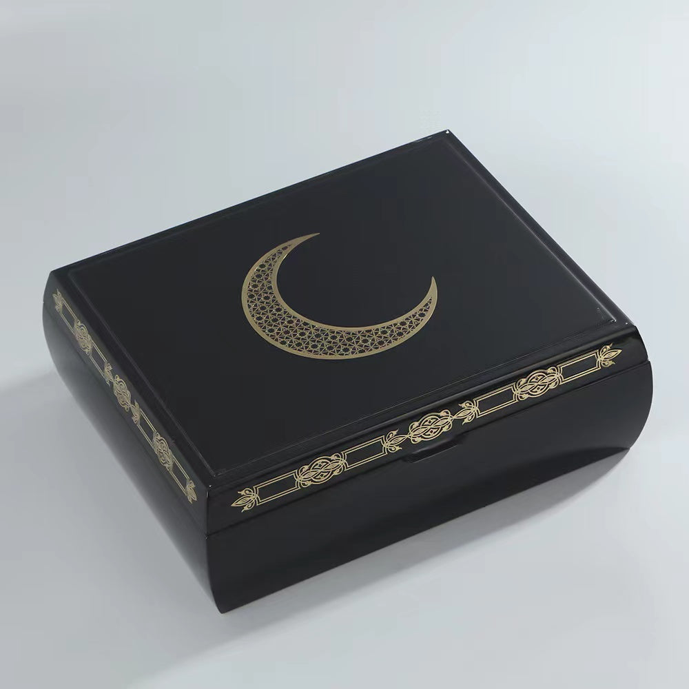 500 Pieces Wooden Box Gift Cosmetic Incense Bakhoor Glass jar Crystal cap Perfume Box Burner