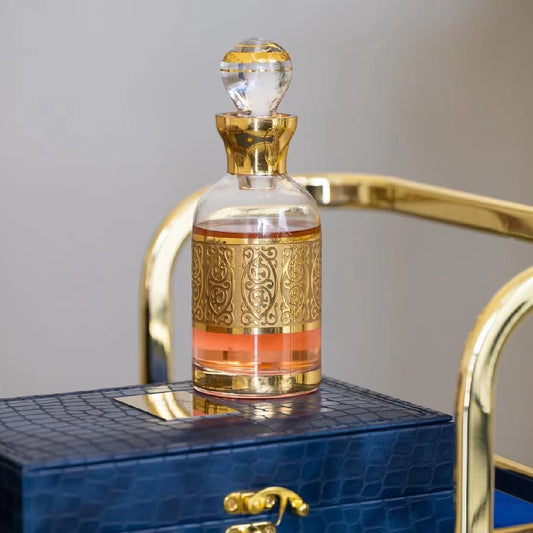 40 Pieces 200 ml Decanter Display Glass Cap Attar Oud Oil Glass Bottle