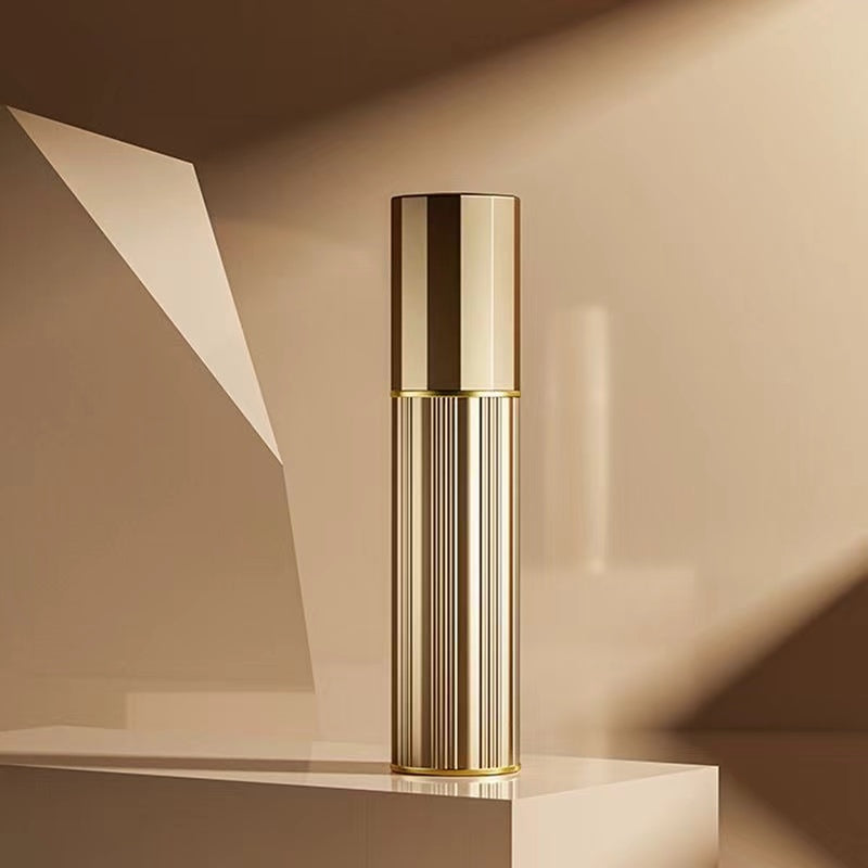 Luxury 5ML Perfume Travel Refillable Bottle Stripe Bottom-Filling Fragrances Perfume Atomizer Mini Cologne Dispenser Portable Sprayer Pocket Size for Cruise Car Trip Purse Gift