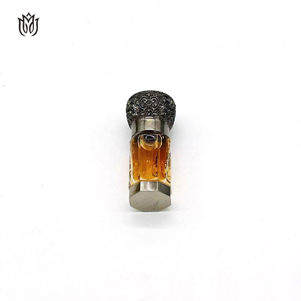 1000 Pieces Zamac cap attar oud oil 3ml 6ml 12ml glass bottle with Zamac base