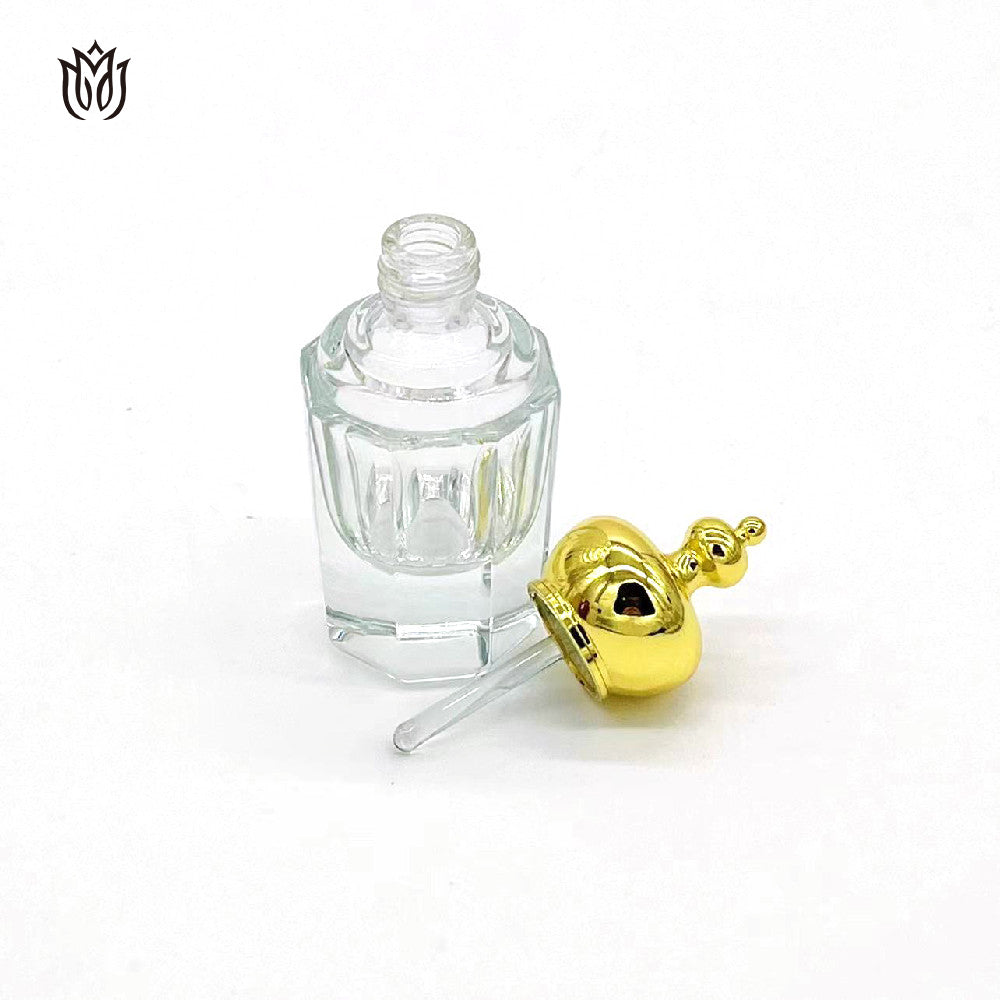1000 Pieces Zamac cap with logo attar oud oil 15ml glass bottle