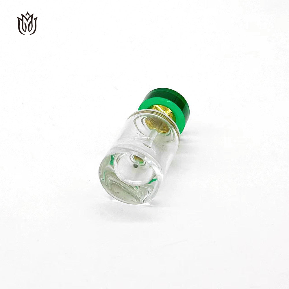 1000 Pieces Round Crystal Zamac cap attar oud oil 20ml glass bottle with glass stick