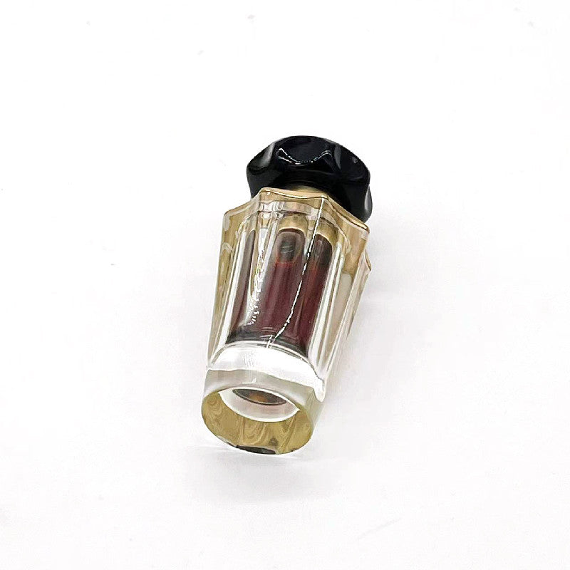 500 Pieces Zamac Crystal Cap Attar Oud Oil 6ml Glass Bottle Polishing Screw Cap Seal for Perfume Packaging