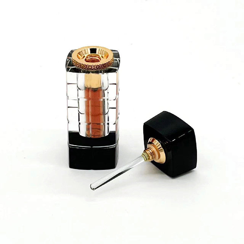 500 pieces 6ml Glass Bottle with Crystal Cap Screw Cap Seal Oud Oil Perfume bottle
