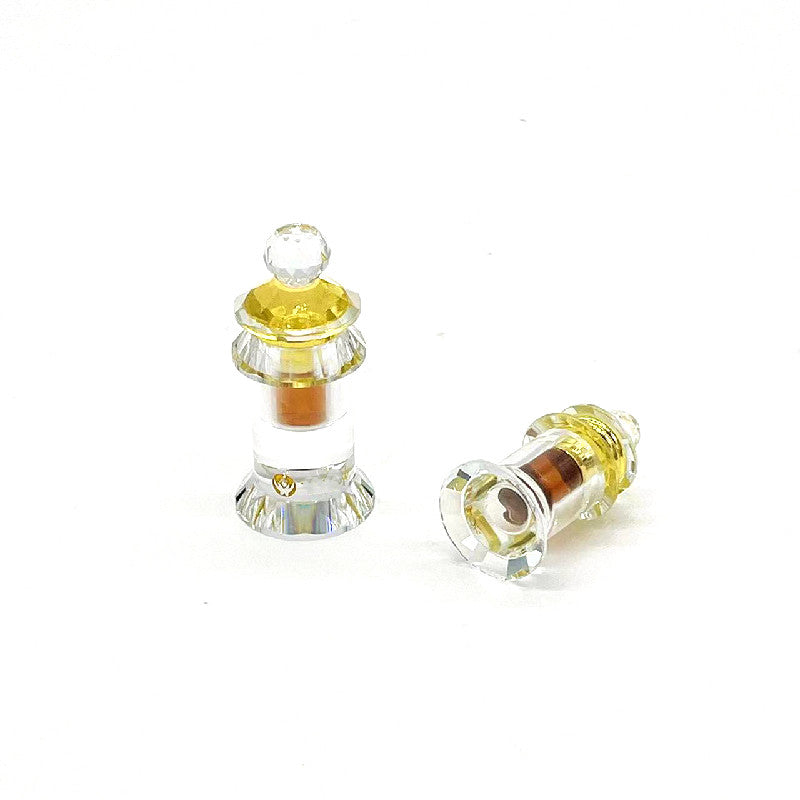 500 pieces Crystal cap attar oud oil 3ml Crystal bottle with glass stick