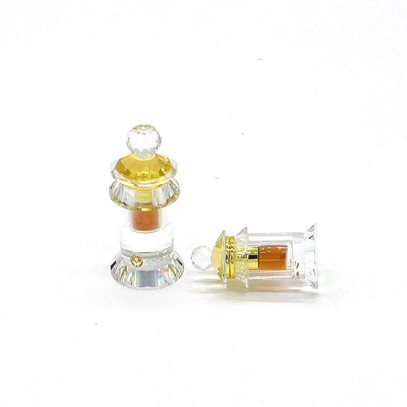500 pieces Crystal cap attar oud oil 3ml Crystal bottle with glass stick