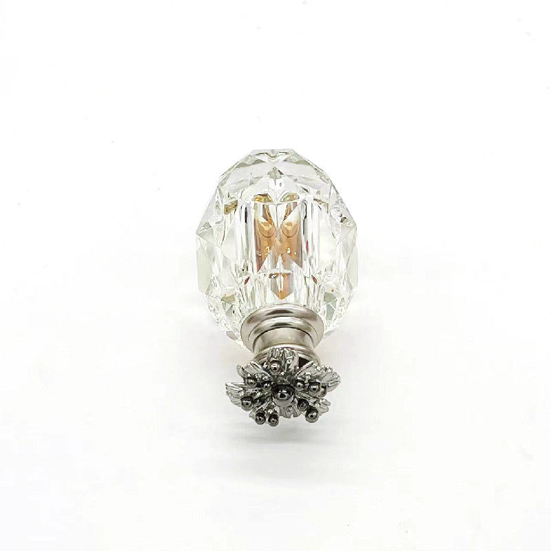 500 Pieces Zamac Crystal cap attar oud oil 3ml Crystal bottle with glass stick