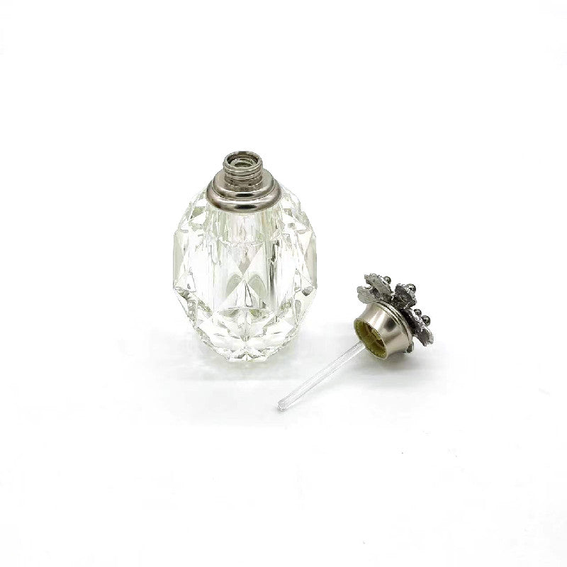 500 Pieces Zamac Crystal cap attar oud oil 3ml Crystal bottle with glass stick
