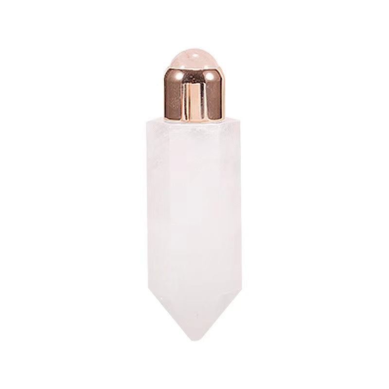 8ml Multifunctional Jade Roller Natural Crystal rollinng ball facial eye acupuncture scraping massager Essential oil bottle