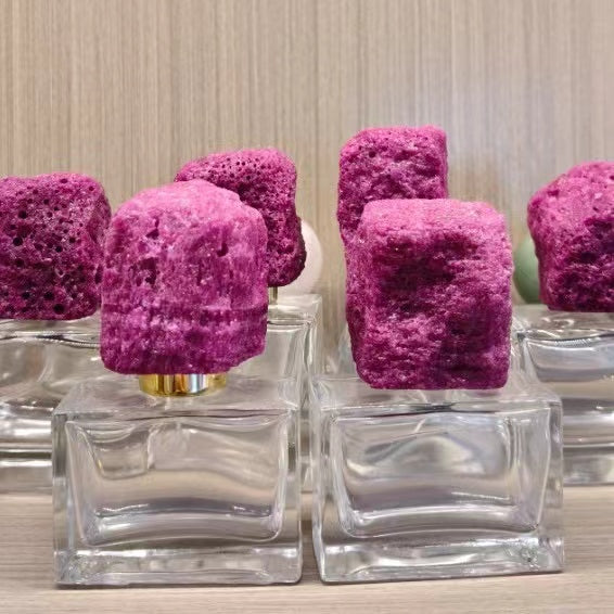 100 pieces Natural raw stone crystal 15mm bottle open cap jade perfume bottle cap personalized marble Fragrance bottle cap