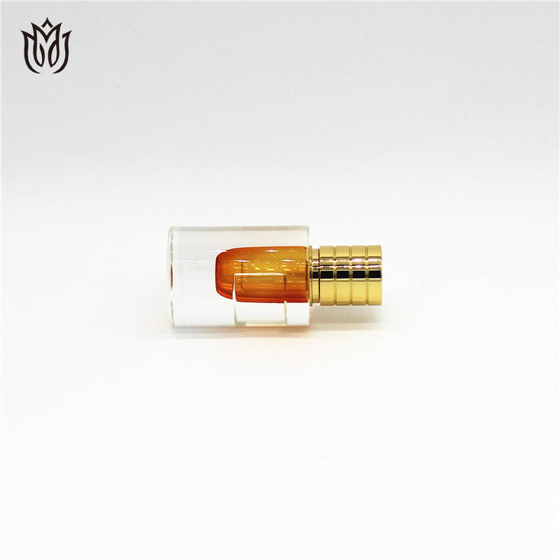 500 Pieces Zamac cap attar 3ml Oud oil Tola Crystal bottle with glass stick