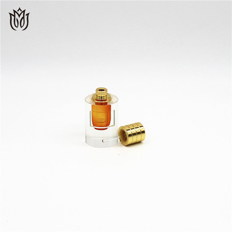 500 Pieces Zamac cap attar 3ml Oud oil Tola Crystal bottle with glass stick